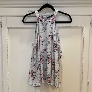 Doe & Rae Floral Sleeveless Swing Top